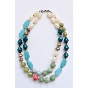 Anthropologie Double-strand Beaded Necklace